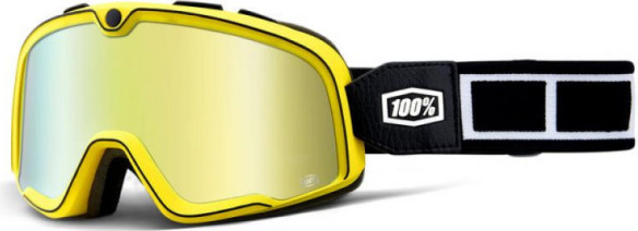 Ochelari Barstow Burnworth Racing Mirror Gold Lens Black