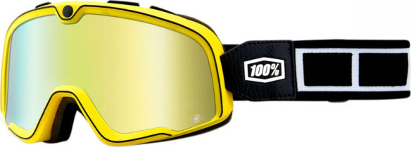 Ochelari Barstow Burnworth Racing Mirror Gold Lens Black