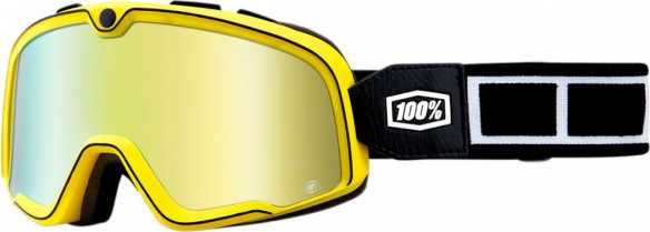 Ochelari Barstow Burnworth Racing Mirror Gold Lens Black