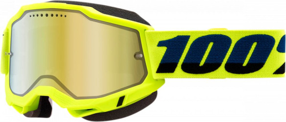 Ochelari Snow Accuri 2 Fluo Yellow Mirror Gold Lens