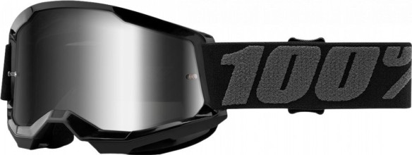 Ochelari Enduro Copii Strata 2 Black Mirror Silver Lens