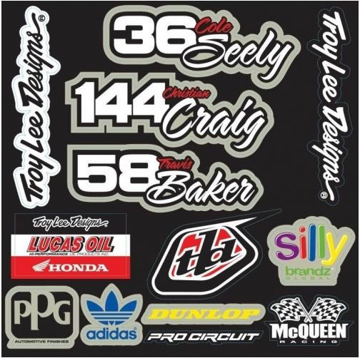 Team Riders Stickers