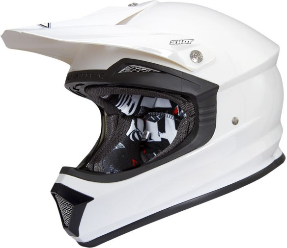 Lichidare Stoc Casca Furious Solid White Shiny