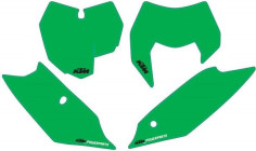 OEM Kit Stickere Number Plate KTM 14-16 Green