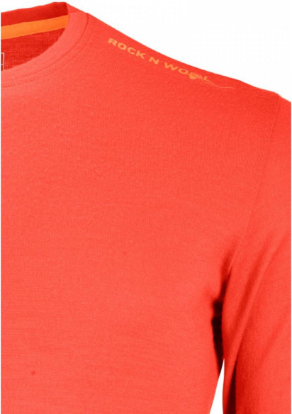 Bluza Merino 185 Rock n Wool Long Sleeve Crazy Orange