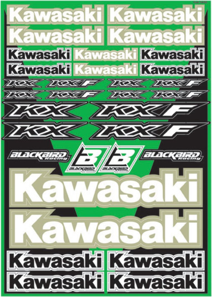 Sticker Decal Logo Kawasaki Kit Universal