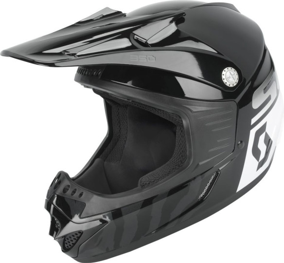 Casca 350 Race Black White Copii