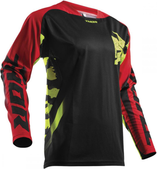 LICHIDARE STOC Tricou Fuse Rampant Black Red Lime S8