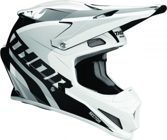 Casca Sector Ricochet White Gray Gloss S8