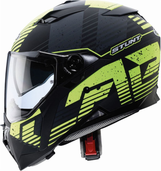 LICHIDARE STOC Casca Stunt Blizzard Black Yellow Matt