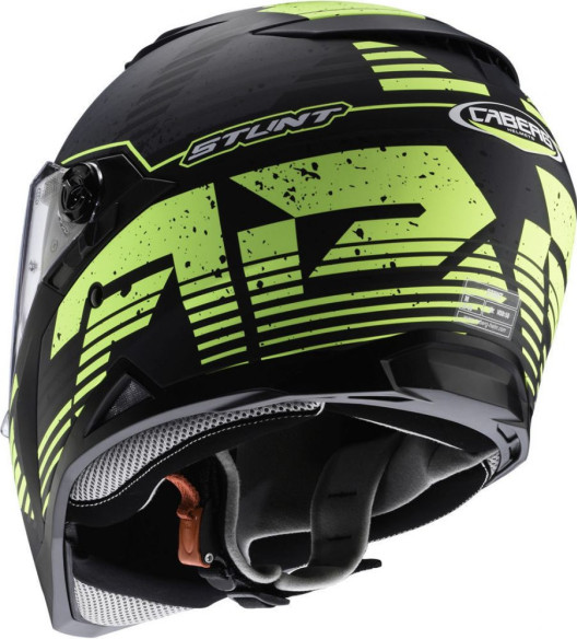 LICHIDARE STOC Casca Stunt Blizzard Black Yellow Matt
