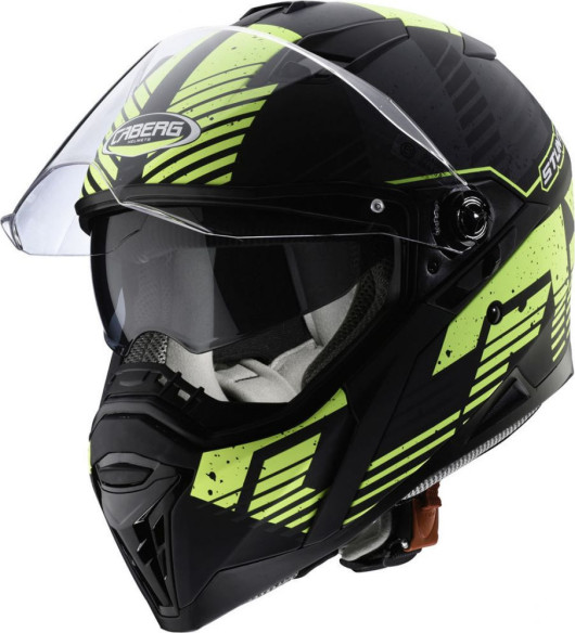 LICHIDARE STOC Casca Stunt Blizzard Black Yellow Matt