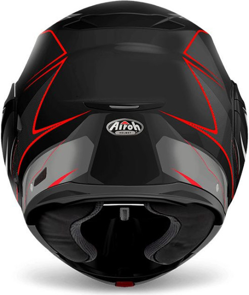 Casca Flip-Up Revolution Black Matt Red