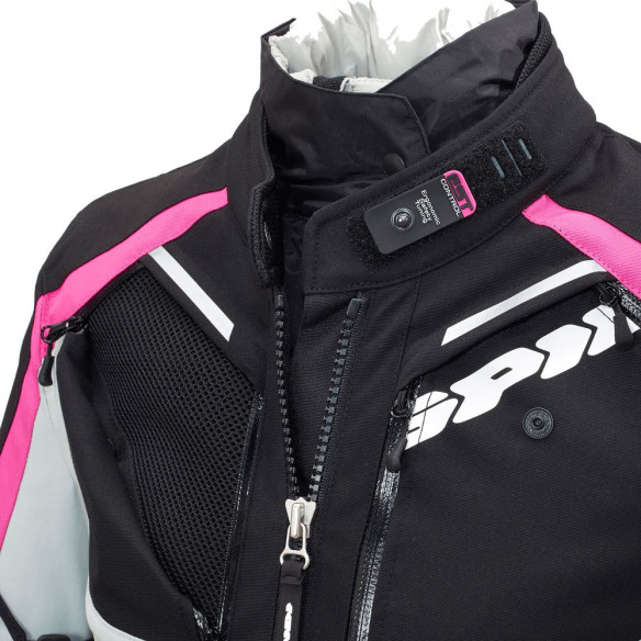 Geaca Moto Textila Dama H2Out 4 Season Black Fuchsia
