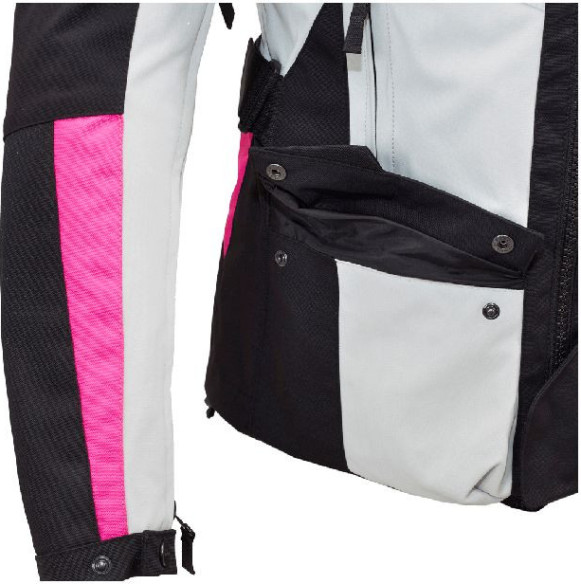 Geaca Moto Textila Dama H2Out 4 Season Black Fuchsia