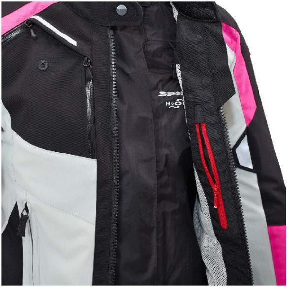 Geaca Moto Textila Dama H2Out 4 Season Black Fuchsia
