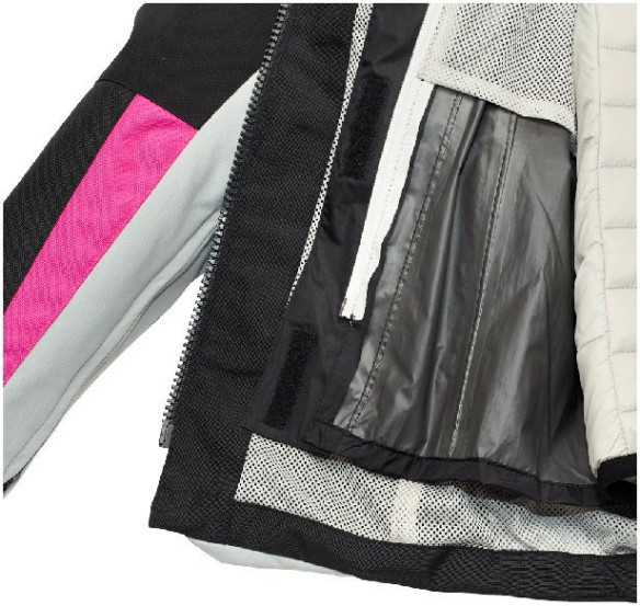 Geaca Moto Textila Dama H2Out 4 Season Black Fuchsia