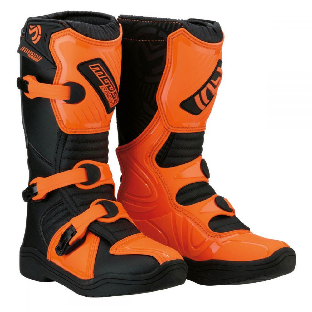 Cizme M.1 3 S8 Black-Orange Copii | MOOSE RACING 34110437 - Moto24 - Negru-Portocaliu, 37