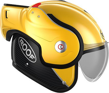 Casca Flip-Up Boxxer Carbon Yellow