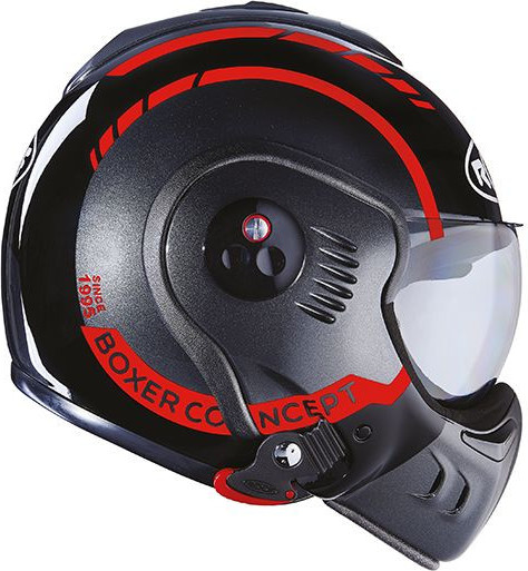 Casca Flip-Up Boxer V8 LP20 Black Red