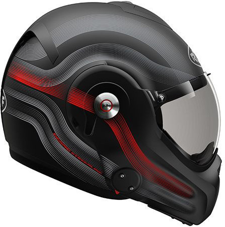 LICHIDARE STOC Casca Flip-Up Desmo Black Red Matt