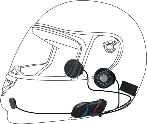 Intercom Moto SMH10R Single Bluetooth Black