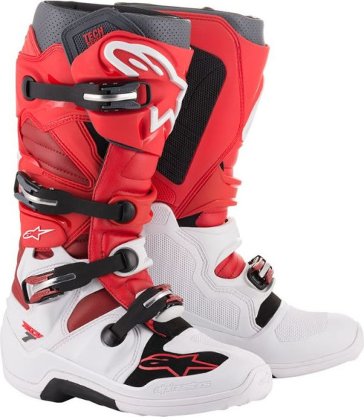 Cizme MX Tech7 Multicolor Rosu 2021