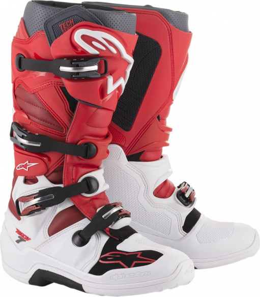 Cizme MX Tech7 Multicolor Rosu 2021