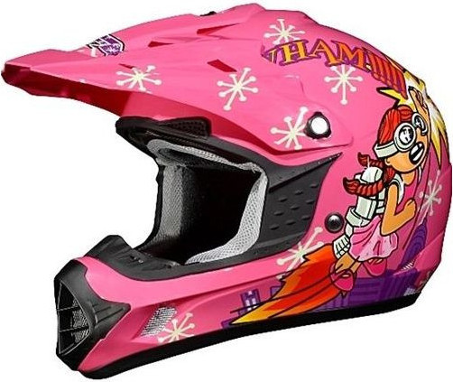 Casca Enduro Copii FX-17ye Rocket Girl Offroad Orange Pink White 2021