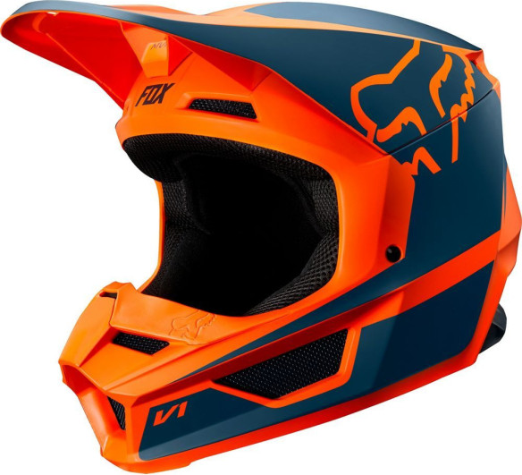 Casca V1 PRZM Orange Blue Copii