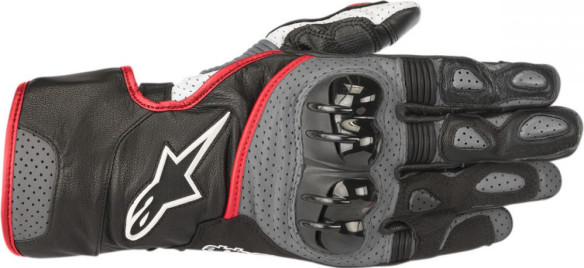 Manusi Piele SP-2 V2 Black Gray Red 2020