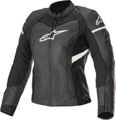 Geaca Moto Piele Dama Stella Kira Black White 2020