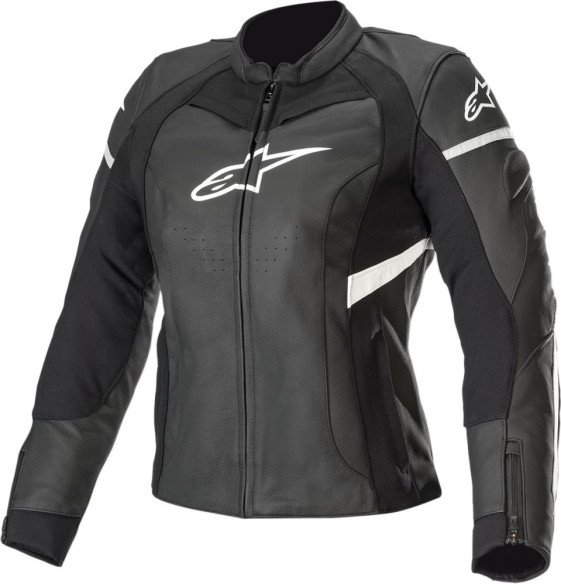 Geaca Moto Piele Dama Stella Kira Black White 2020