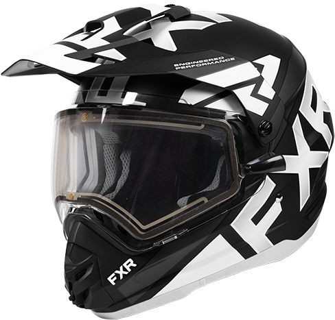 Casca Snowmobil Torque X Evo Helmet Elec Shield Black White