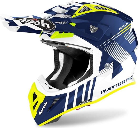 Casca Moto Enduro Aviator Ace Nemesi Blue Gloss