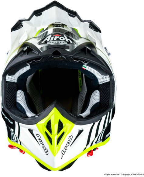 Casca Moto Enduro Aviator Ace Nemesi White Gloss