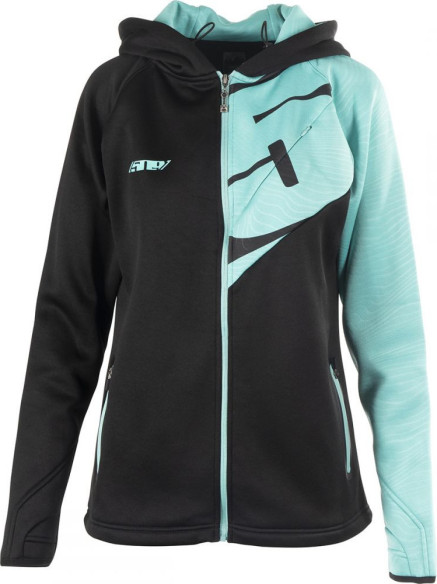 Hanorac Dama Tech Zip Teal 2020