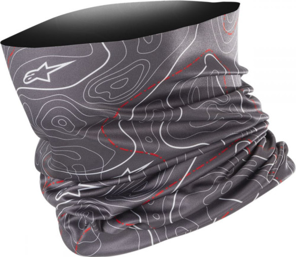 Neck Tube Contours Anthracite Gray Red 2020