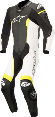 Combinezon Piele 1 PC Missile Tech-Air Compatible Black White Yellow