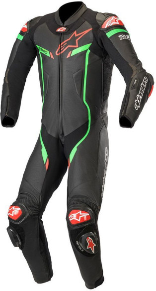 Combinezon Piele 1 PC GP Pro V2 PC Tech-Air Compatible Black Green