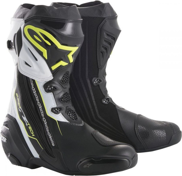 Cizme Racing Supertech R Black White Yellow Fluo 2020