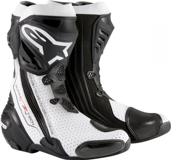 Cizme Racing Supertech R Black White Vented