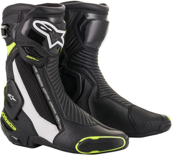 Cizme Racing SMX Plus V2 Black White Yellow 2020