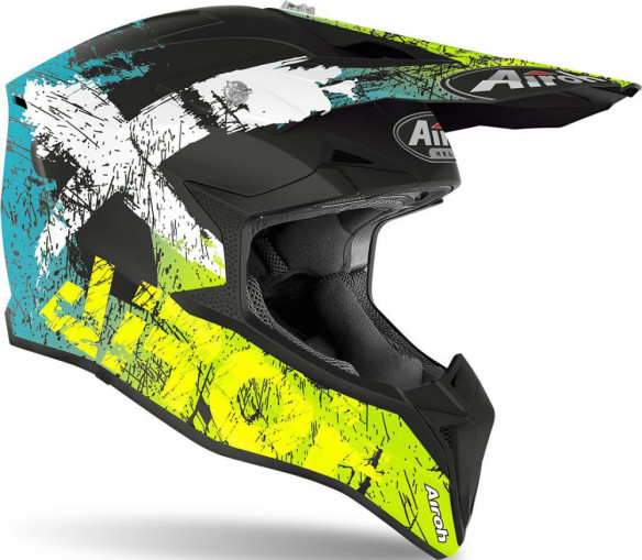 Casca Moto Enduro Wraap Smile Yellow Matt 2020