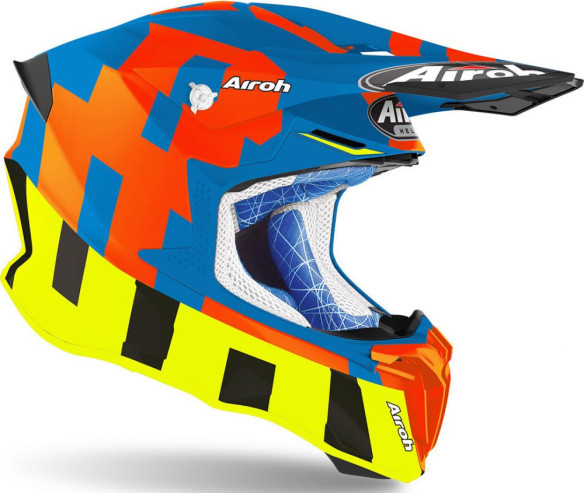 Casca Moto Enduro Twist 2.0 Frame Azure Matt