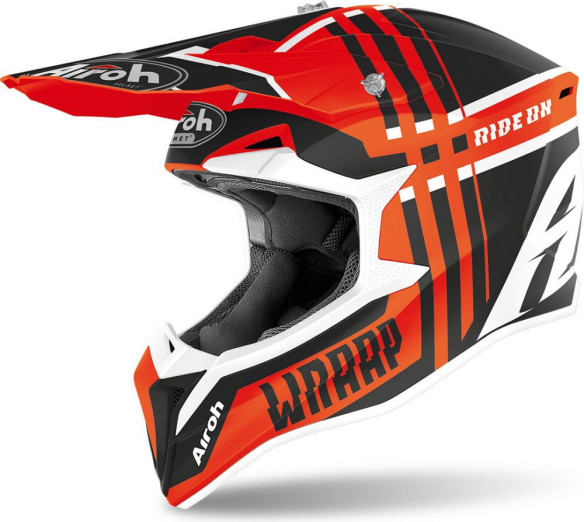 Casca Moto MX Wraap Broken Orange Matt 2020