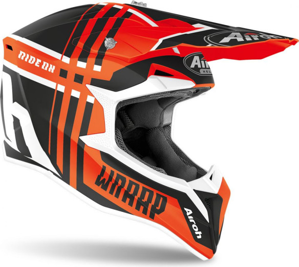 Casca Moto MX Wraap Broken Orange Matt 2020