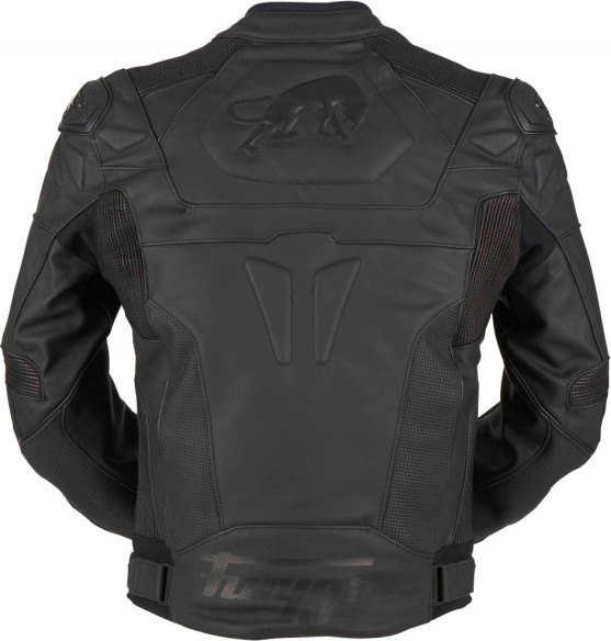 Geaca Moto Piele Ghost Black 2020