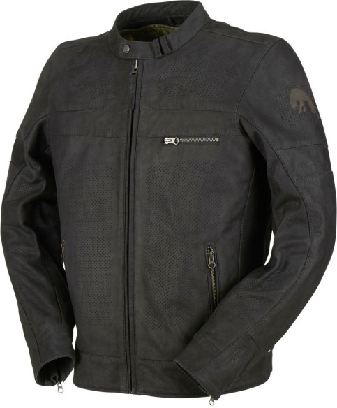 Geaca Moto Piele Shepard Vented Black 2020