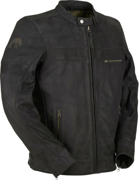 Geaca Moto Piele Shepard Vented Black 2020